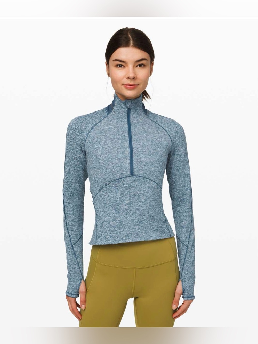 Lululemon Always Alert 1/2 Zip
Heathered Petrol Blue